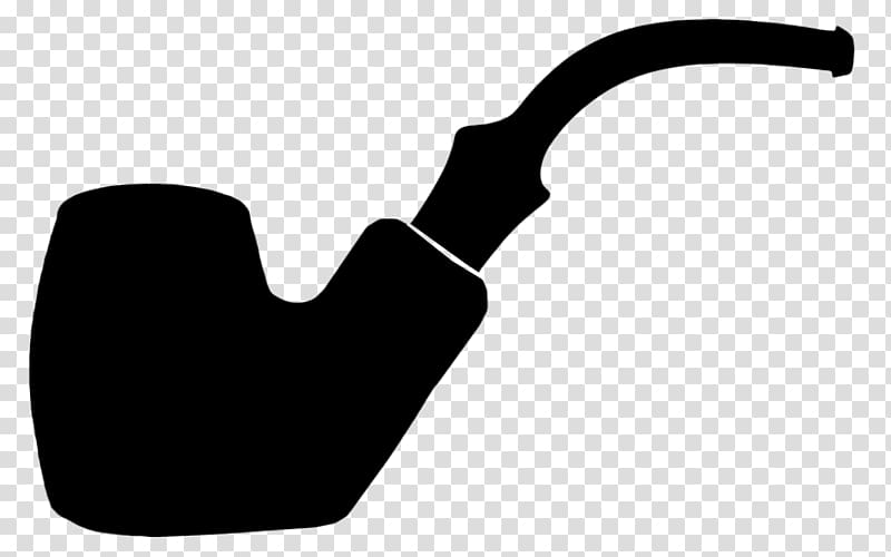 Tobacco pipe Sherlock Holmes Silhouette , Bong transparent background PNG clipart