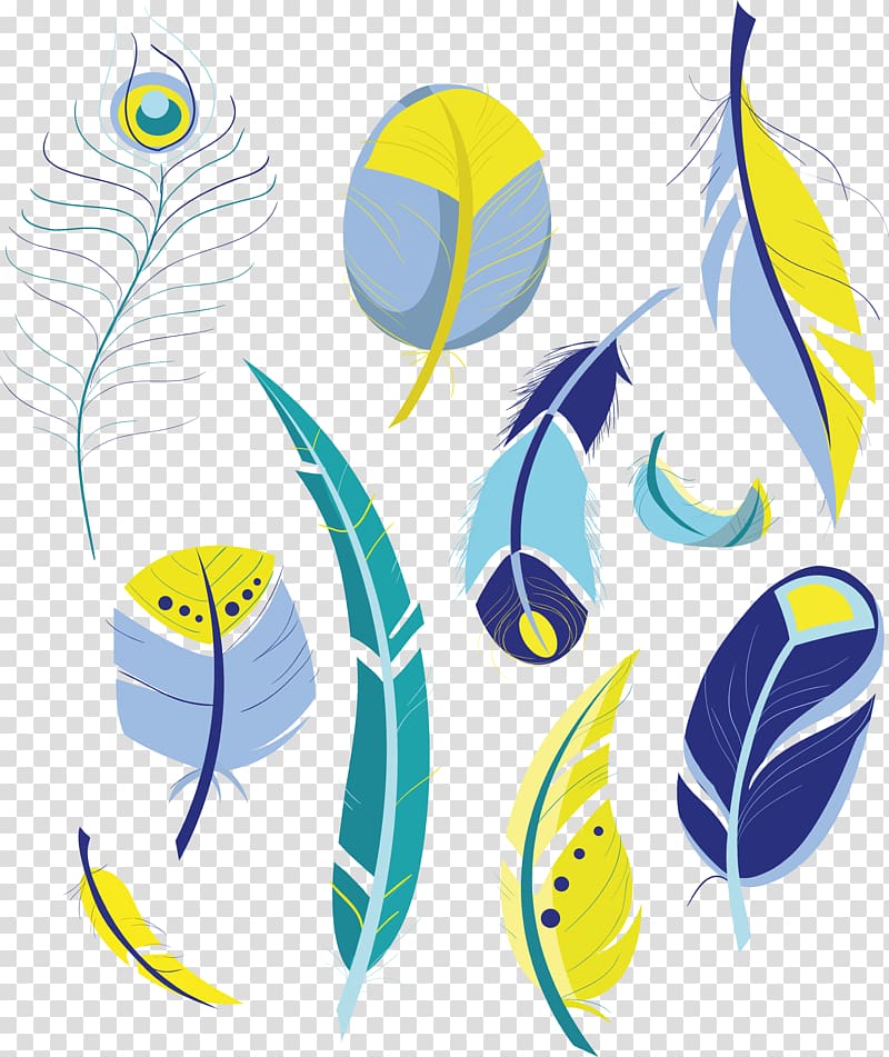 Bird Feather Drawing, feather transparent background PNG clipart