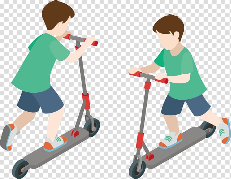 Amusement park Recreation Vehicle Kick scooter, Scooter transparent background PNG clipart