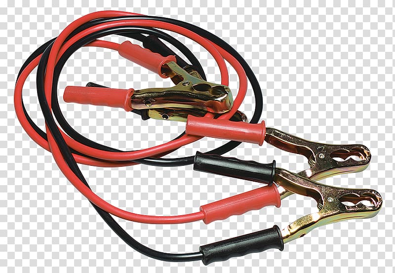 Car Battery charger Jumper cable Jump start Electric battery, Jumper Cable transparent background PNG clipart