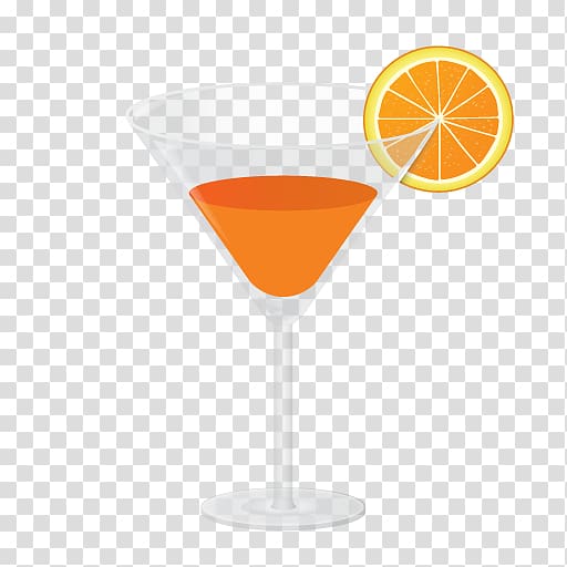 Cocktail garnish Blood and Sand Martini Orange drink, drink transparent background PNG clipart