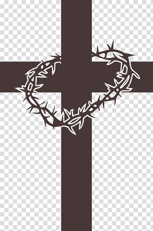 Crown of thorns Christian cross Cross and Crown Christianity , cross transparent background PNG clipart