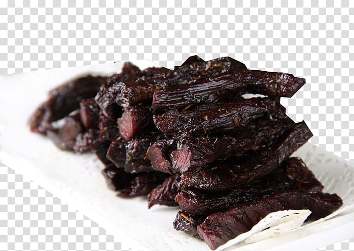 Steak Short ribs Venison Beef, Shredded beef jerky transparent background PNG clipart