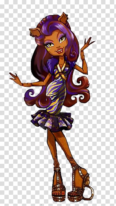 Monster High: Welcome to Monster High Monster High Original Gouls CollectionClawdeen Wolf Doll Frankie Stein, doll transparent background PNG clipart