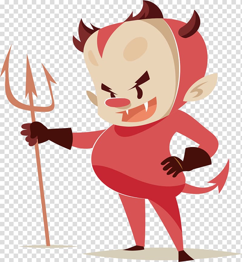 Devil Icon, Black man transparent background PNG clipart