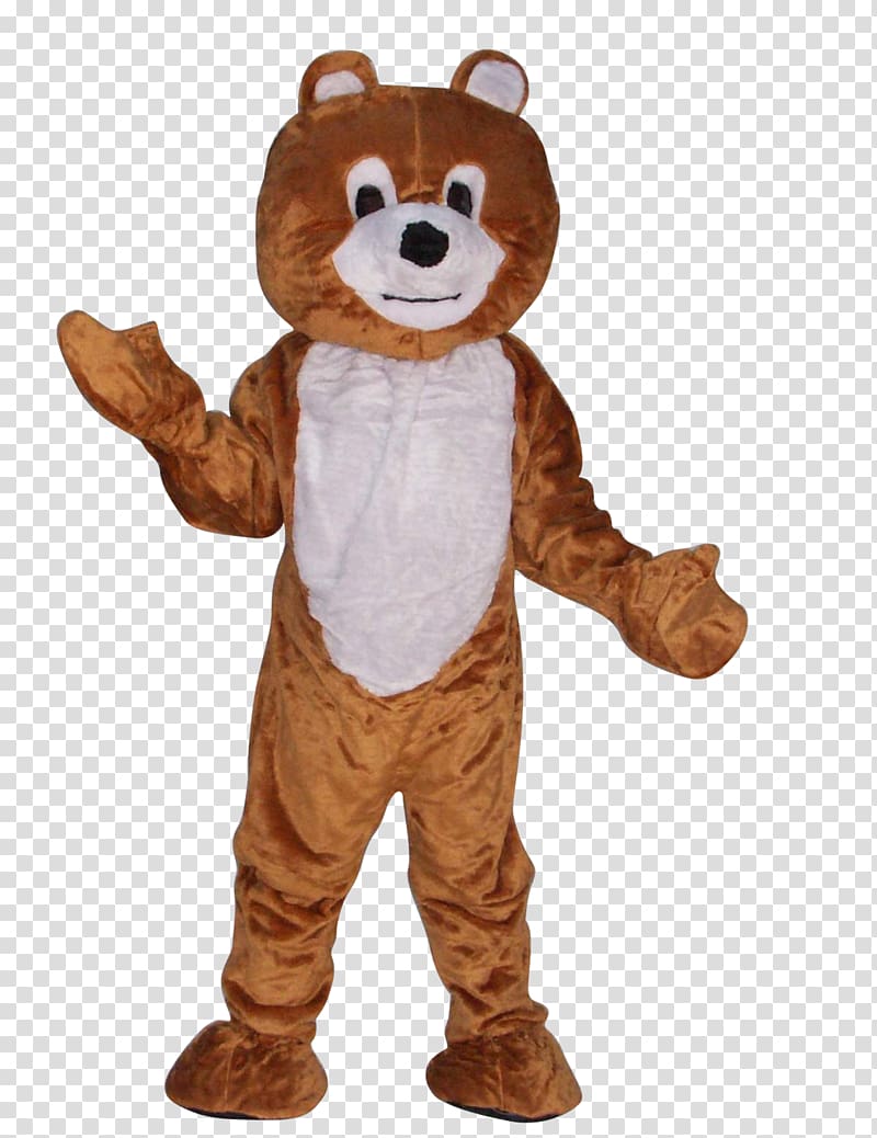 Brown bear Disguise Costume Mascot, bear transparent background PNG clipart