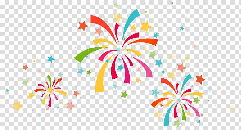 fireworks display illustration, Birthday Confetti , Decorations transparent background PNG clipart