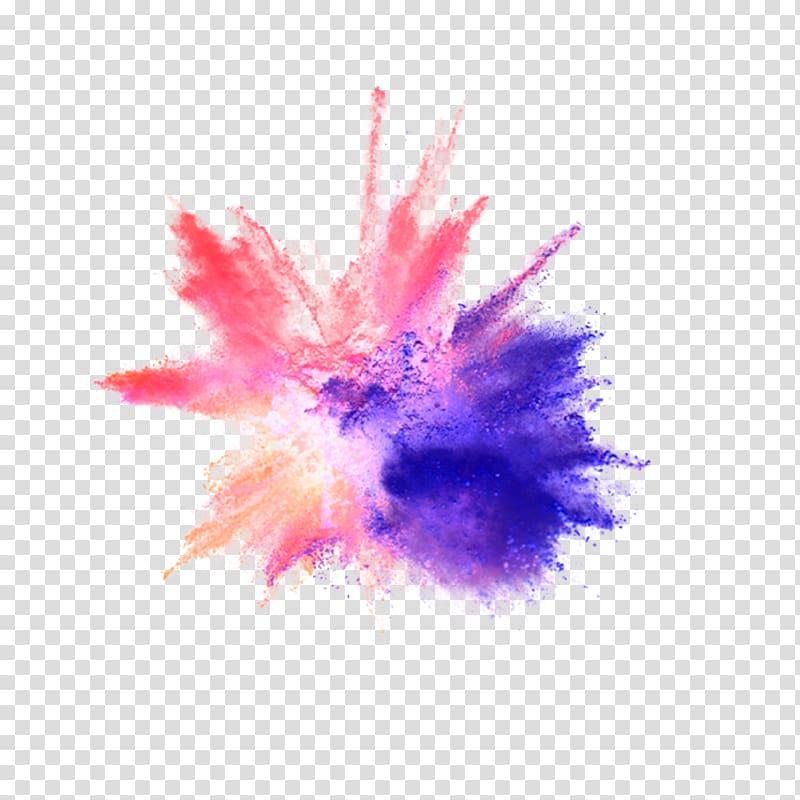 blue and pink powder explosion, Dust explosion, explosion transparent background PNG clipart