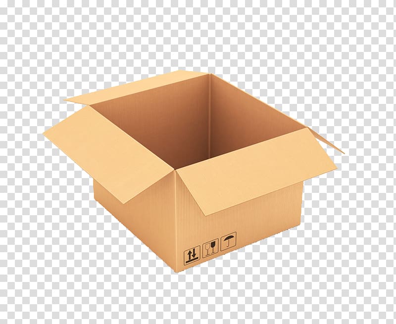 Box Paper Packaging and labeling Yellow, box transparent background PNG clipart