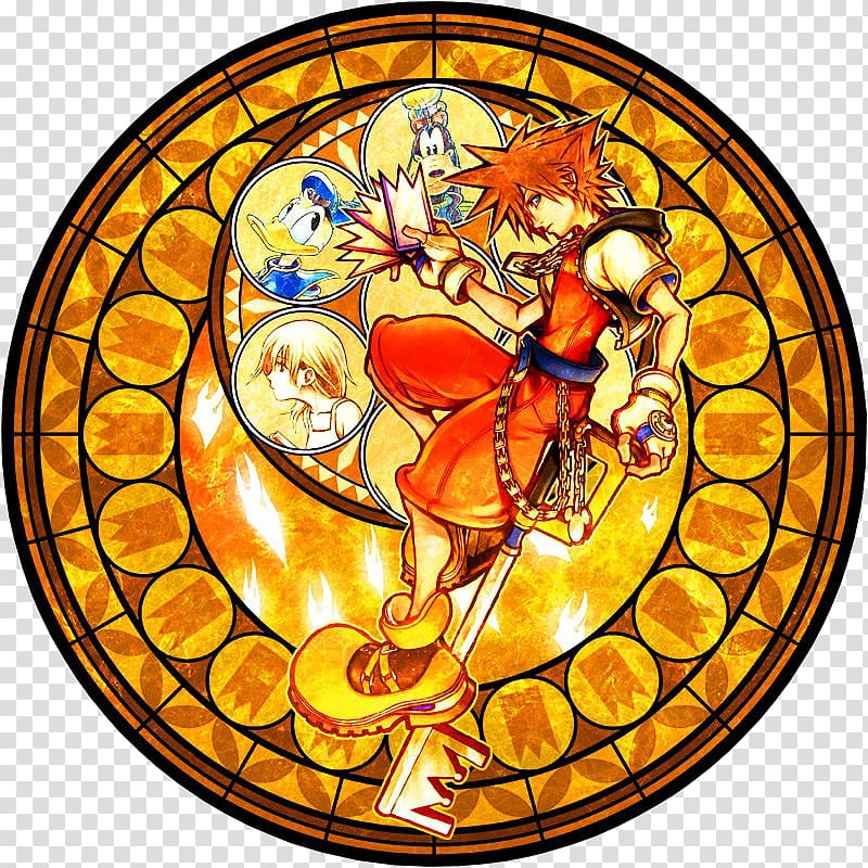 Kingdom Hearts χ Stained glass Window, window transparent background PNG clipart