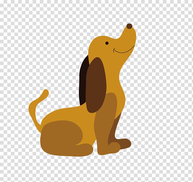 brown dog sitting illustration, Dog Flat design Typography, Flat small brown dog transparent background PNG clipart