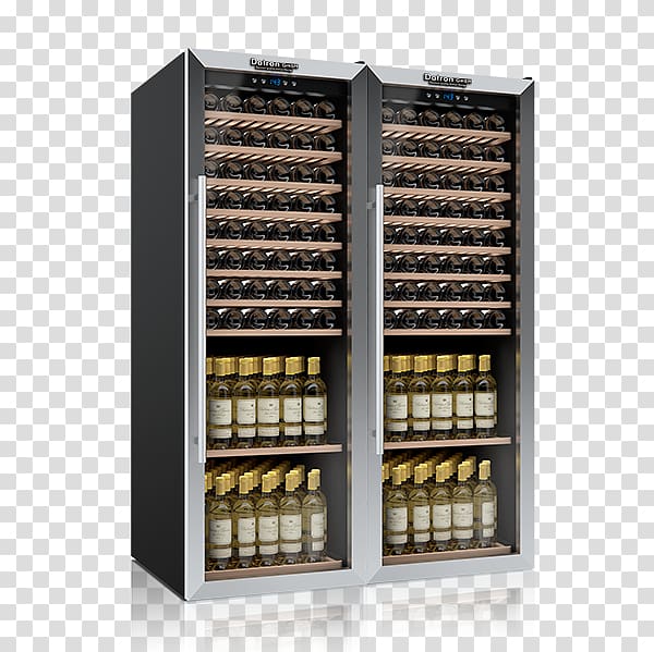 Wine cooler Cantinette Vino Datron, Dtn ecommerce group Srl, Distributore Italia Headquarters Wine cellar Bottle, Double Door Refrigerator transparent background PNG clipart