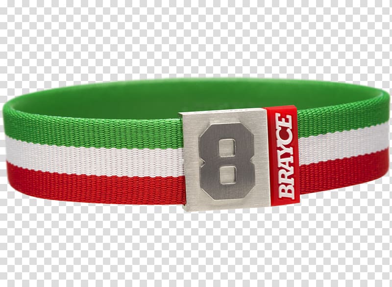 Red Green Color White Bracelet, belt transparent background PNG clipart