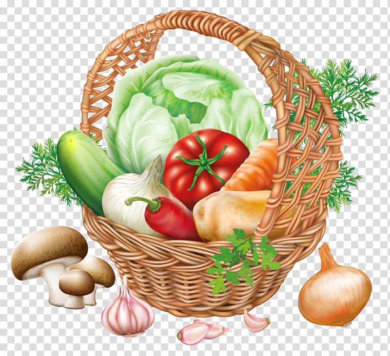 vegetables , Vegetable Organic food Fruit , Basket with Vegetables transparent background PNG clipart