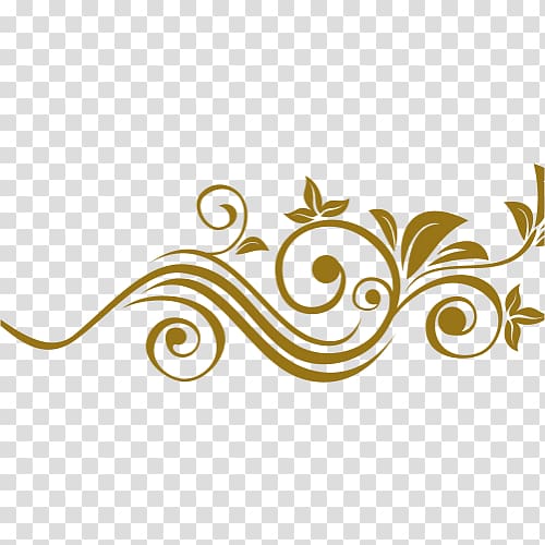 Arabesque , gold floral deformation creative border transparent background PNG clipart