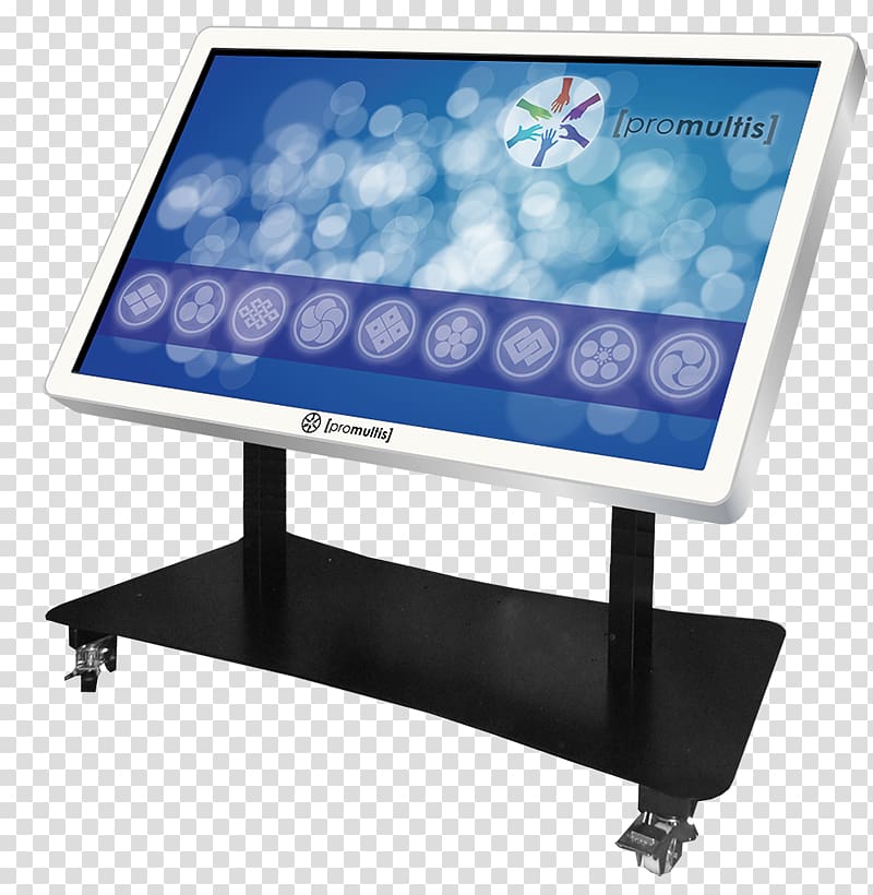 Computer Monitors Table Touchscreen Multi-touch Capacitive sensing, table transparent background PNG clipart