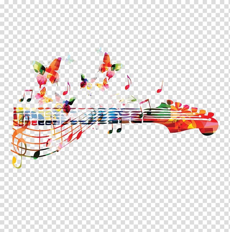 cartoon musical background transparent background PNG clipart