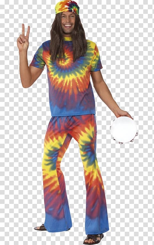 1960s Tie-dye Bell-bottoms Costume party, party transparent background PNG clipart