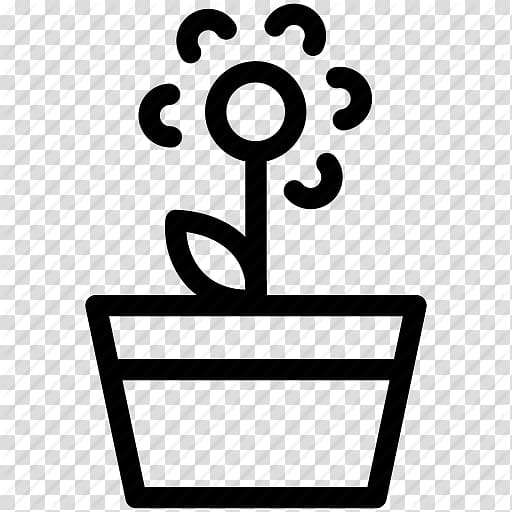 Computer Icons Flowerpot , Flower Pot Outline transparent background PNG clipart