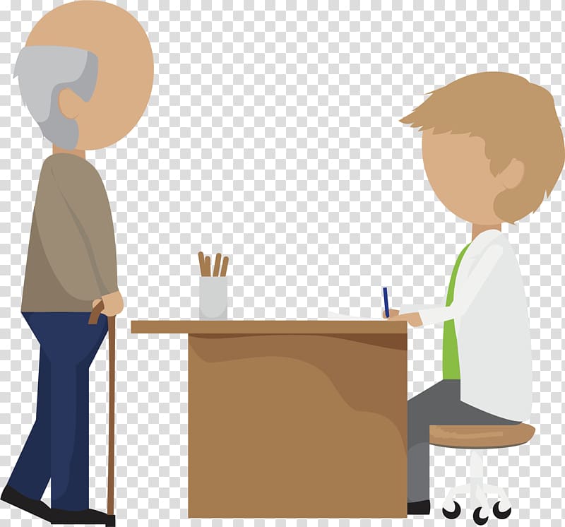 Old age Dementia , Doctor check transparent background PNG clipart