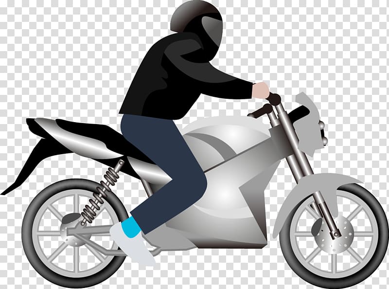 Car Motorcycle , man on a motorbike transparent background PNG clipart
