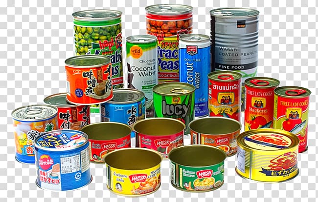 Aluminum can Tin can Food Metal Drink can, canned tin transparent background PNG clipart