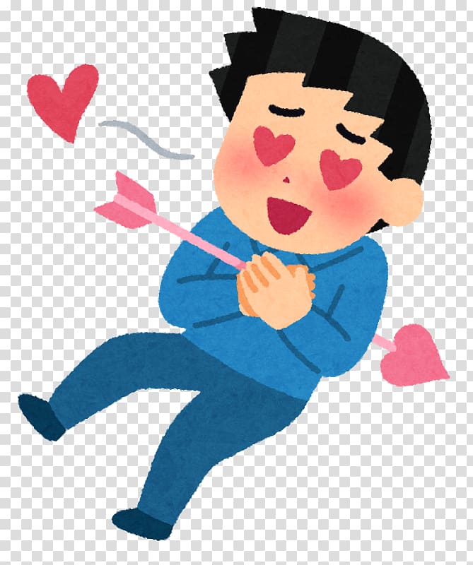 株式会社ヤマハン 丧女 Obu Character Falling in love, lgbt heart transparent background PNG clipart