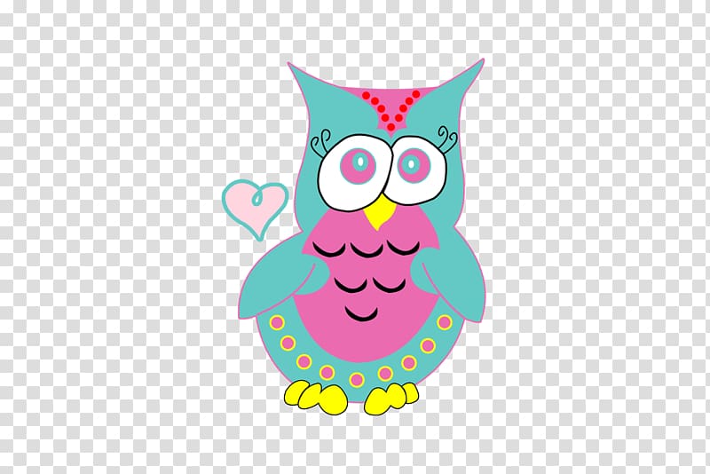 Logo Art, pink owl transparent background PNG clipart