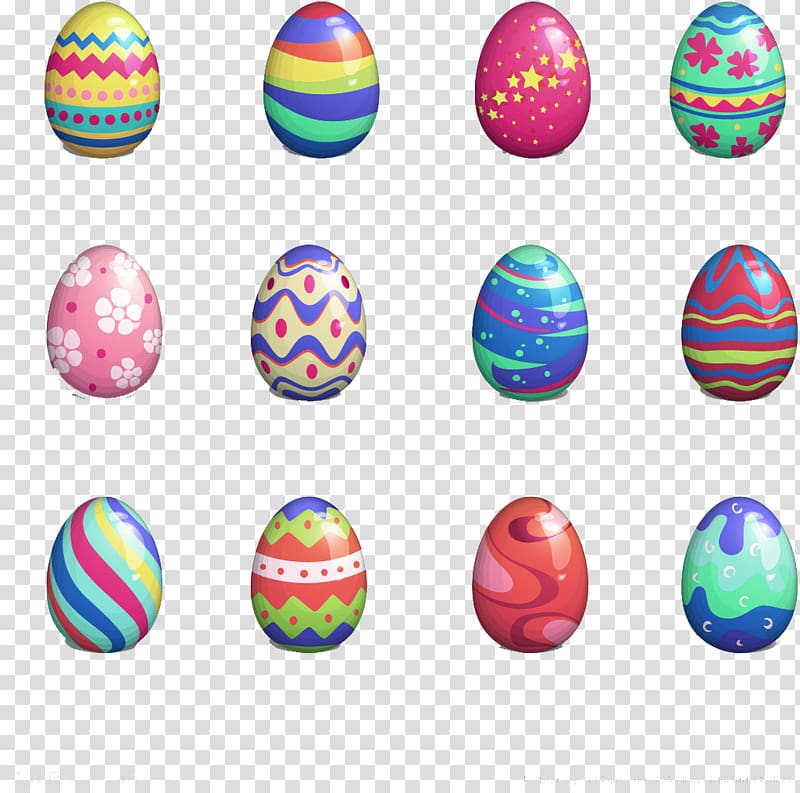 Easter Bunny Easter egg , Eggs pattern design material transparent background PNG clipart