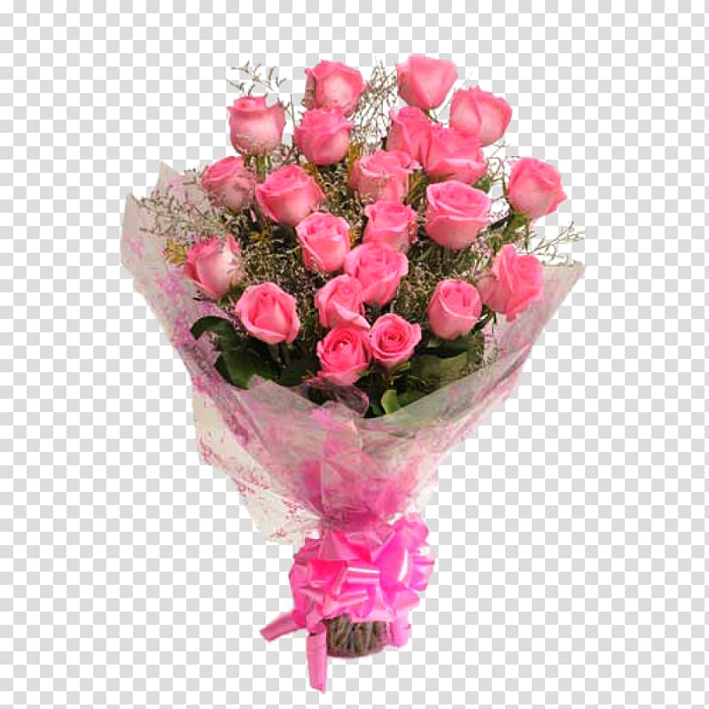 Flower bouquet Rose Pink Cut flowers, bunch transparent background PNG clipart