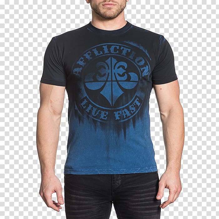 T-shirt Affliction Clothing Sleeve, T-shirt transparent background PNG clipart