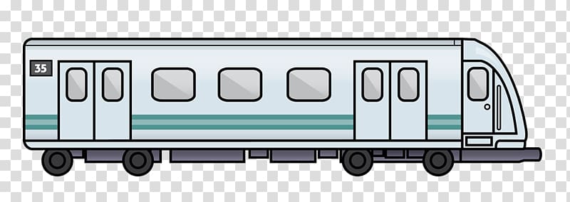 white and green train wagon, Rapid transit Subway Rail transport , Train Car transparent background PNG clipart