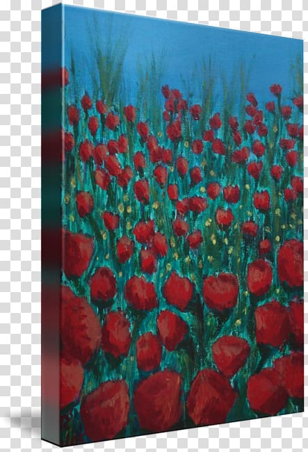 Poppy Fine art Acrylic paint kind, poppy field transparent background PNG clipart