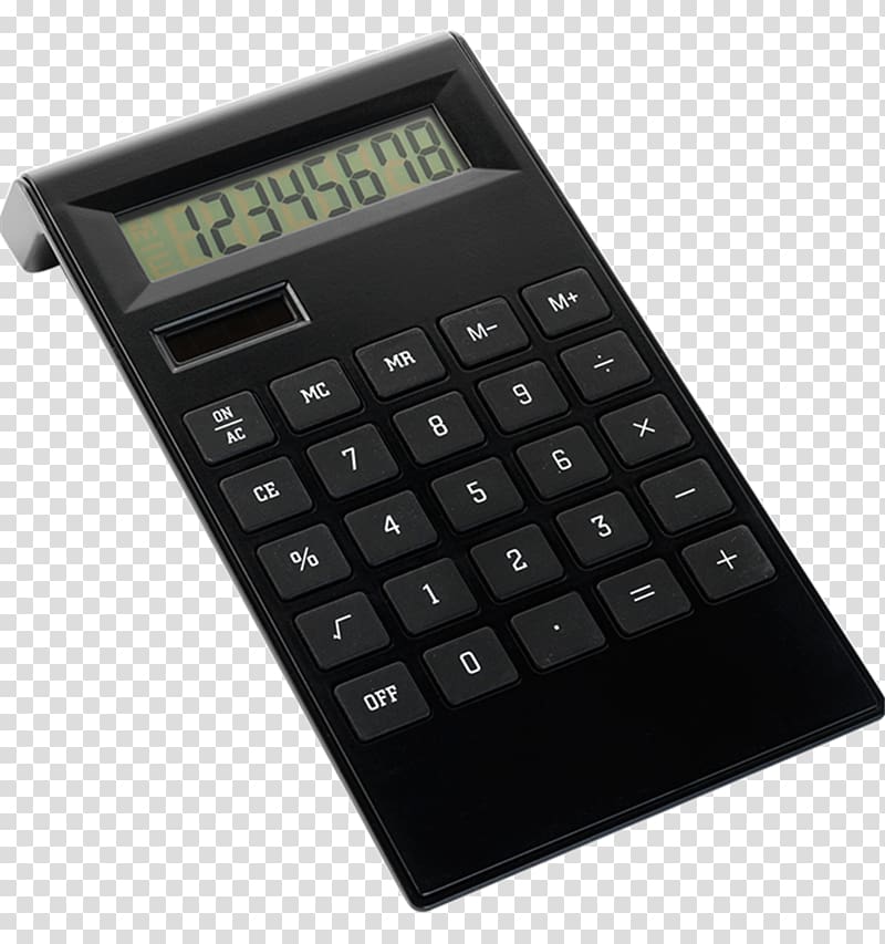 Solar-powered calculator Promotional merchandise, calculator transparent background PNG clipart