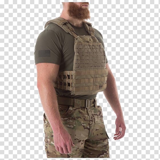 Soldier Plate Carrier System 5.11 Tactical TacTec Plate Carrier Vest MOLLE タクティカルベスト, others transparent background PNG clipart