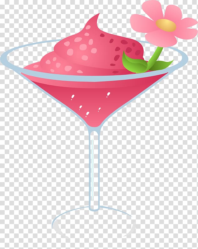 Martini Cocktail Pink Lady Milkshake Wine, drink transparent background PNG clipart