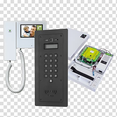 Access control System Video door-phone Intercom, door transparent background PNG clipart