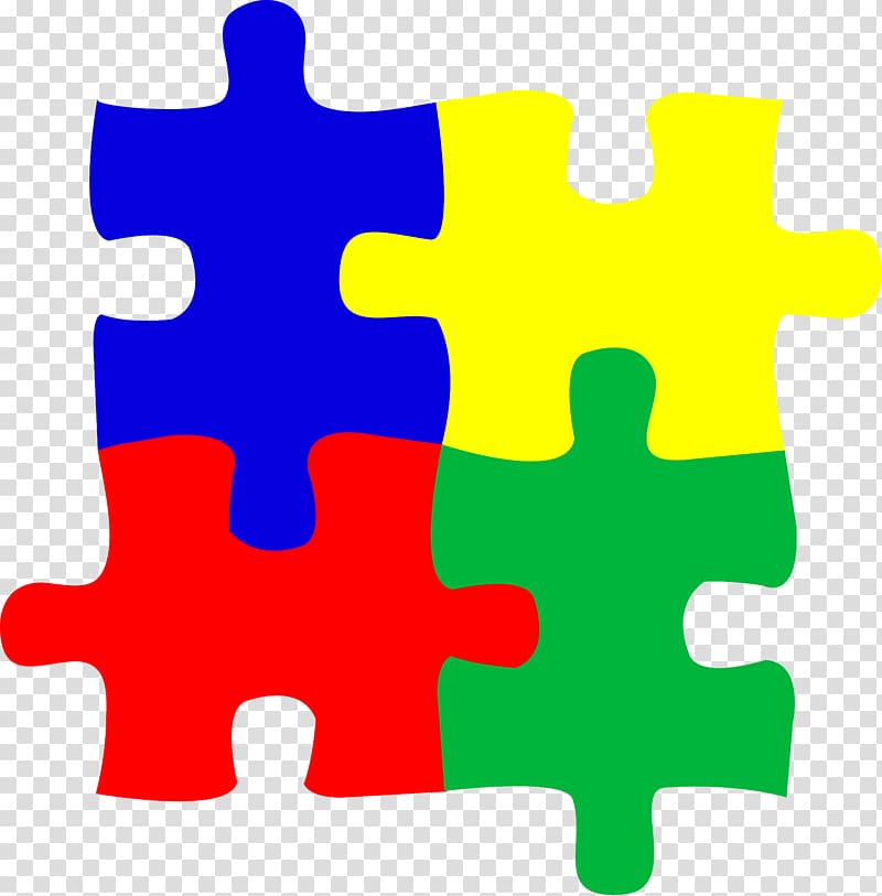 yellow, green, red, and blue jigsaw puzzle , Jigsaw Puzzles World Autism Awareness Day Autistic Spectrum Disorders , puzzle transparent background PNG clipart