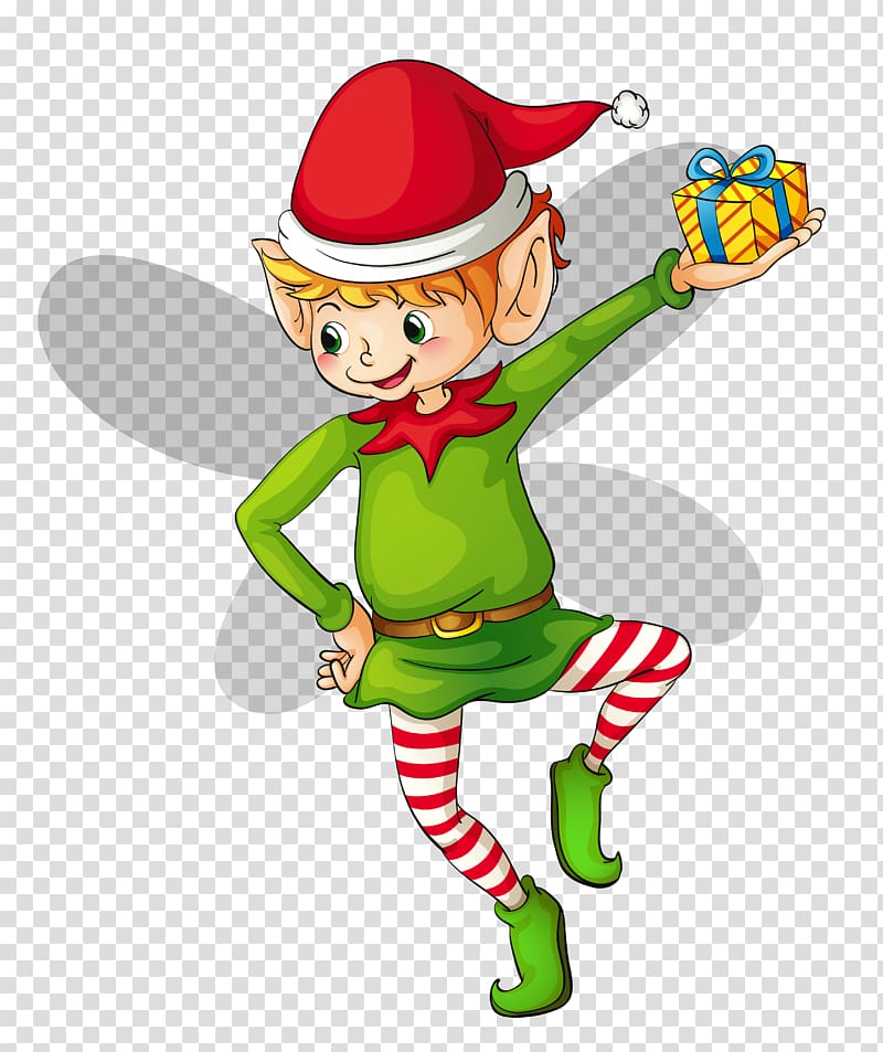 elf fairy , The Elf on the Shelf Santa Claus Christmas elf , Christmas Cute Elf transparent background PNG clipart