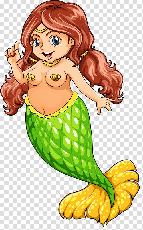 Mermaid Illustration, Mermaid Girl transparent background PNG clipart