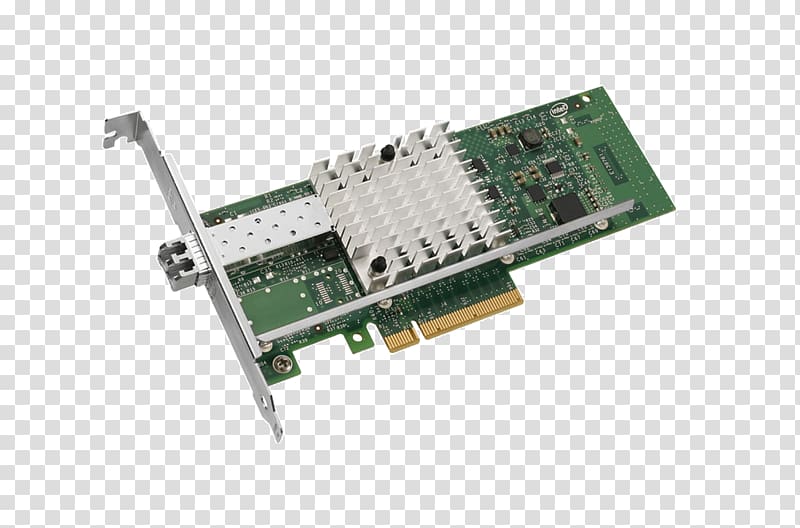 Intel 10 Gigabit Ethernet Network Cards & Adapters PCI Express Converged network adapter, intel transparent background PNG clipart