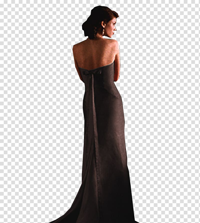 Dress Evening gown Icon, Evening women back transparent background PNG clipart