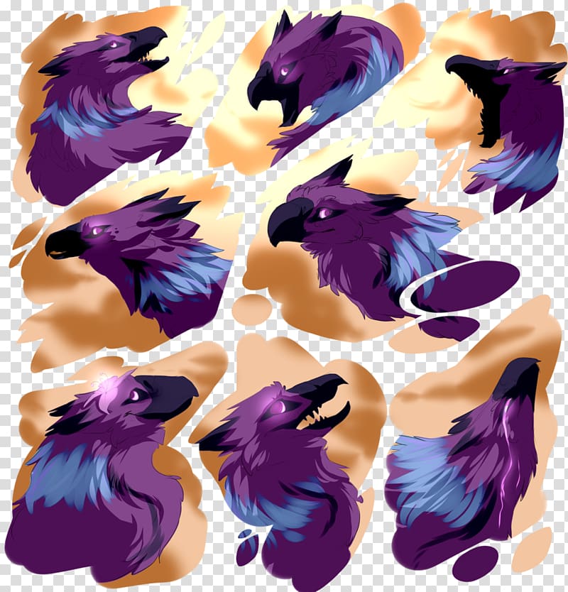 Illustration Graphics Feather Purple Design, beautiful birds flying together transparent background PNG clipart
