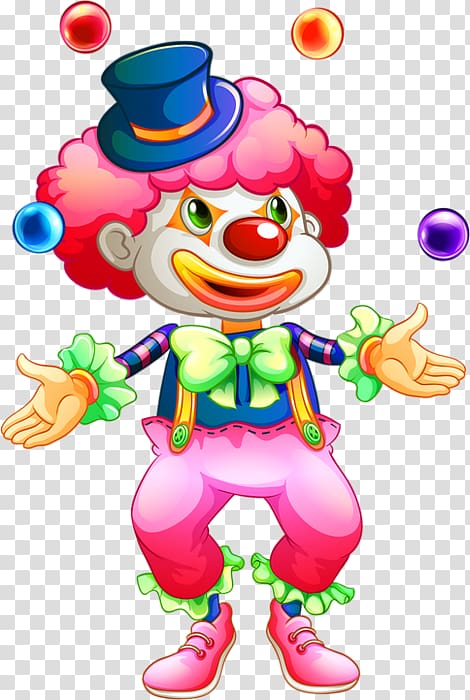 Clown Toy balloon Juggling, clown transparent background PNG clipart