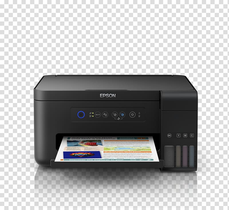 Inkjet printing Multi-function printer Epson, printer transparent background PNG clipart