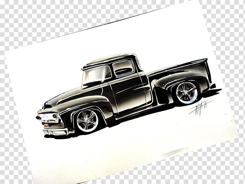 Car Pickup truck Automotive design Volkswagen Drawing, Chip Foose transparent background PNG clipart