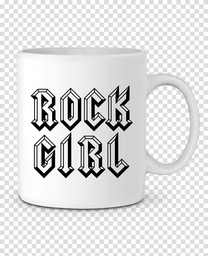 Rocking Hard Rock music Coffee cup, girl rock transparent background PNG clipart