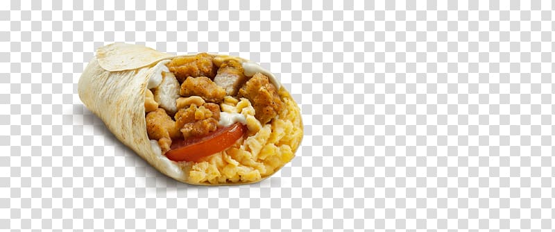 Fast food Burrito Vegetarian cuisine Junk food Breakfast, scrambled eggs transparent background PNG clipart