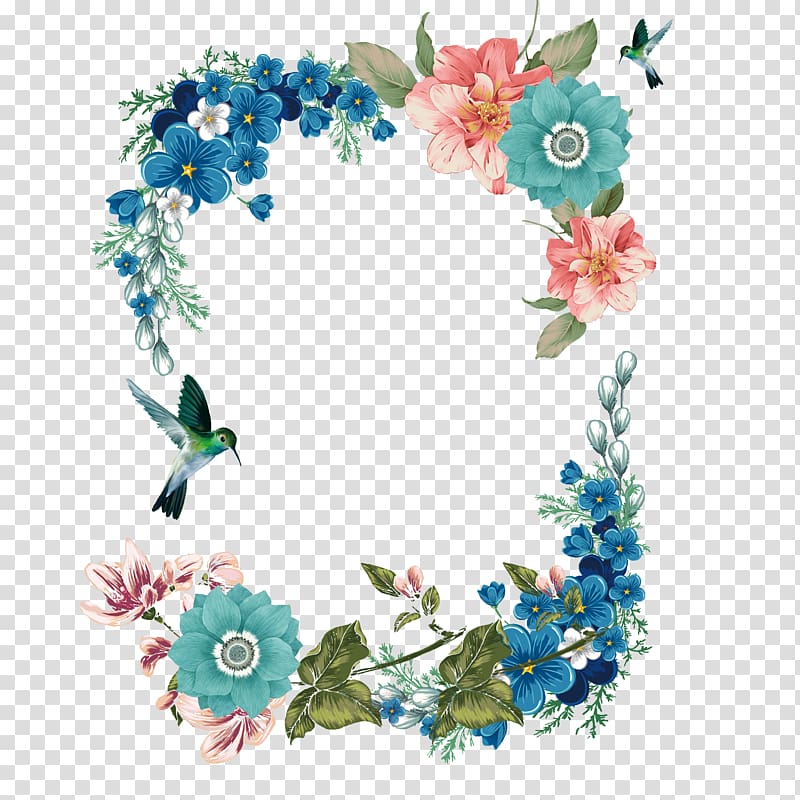 flowers illustration, Floral design Flower Icon, Fresh floral borders transparent background PNG clipart