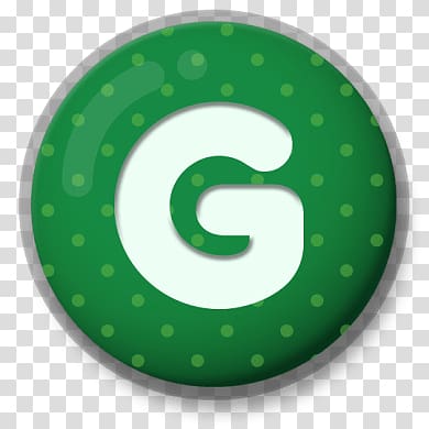 white and green g logo, Letter G Roundlet transparent background PNG clipart